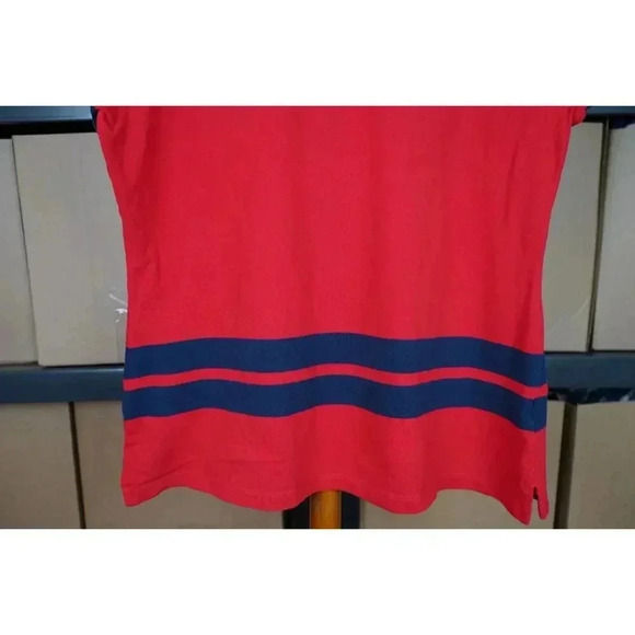 Tommy Hilfiger Red 1/4 Zip Polo Women's XL #408 - Picture 4 of 5